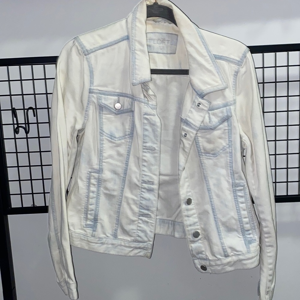 Loft light denim jacket size medium